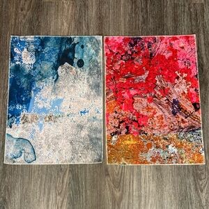 Timothy Oulton "Faded & Degraded" Large Fabric Panels - Set of 2